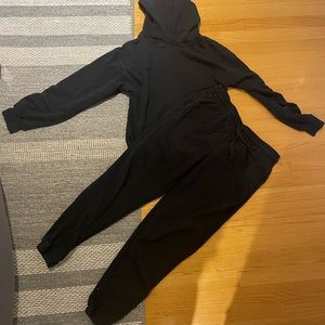 TNA airy AF perfect hoodie and sweatpants.